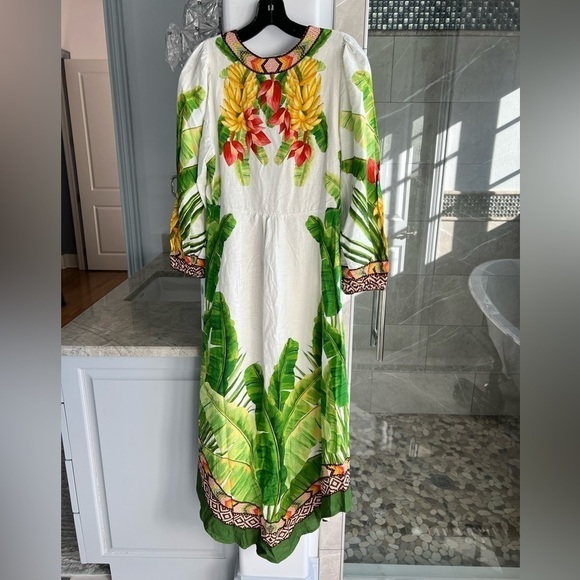 Farm Rio Fresh Forest Midi Dress - Picture 5 of 15